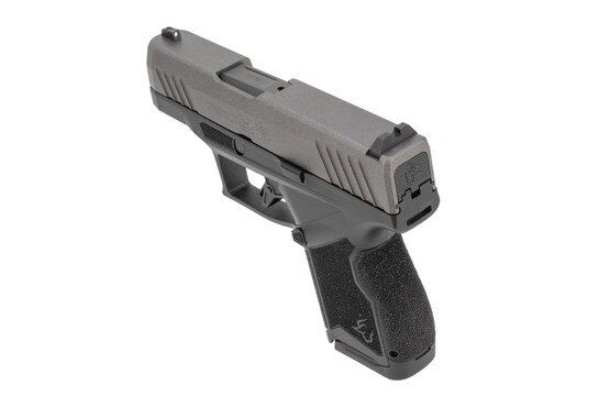 GX4 Micro Compact 9mm Pistol from Taurus has a steel slide with Tungsten Cerakote finish